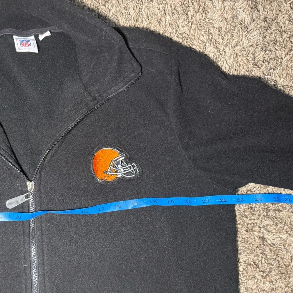 NFL Black Jacket with Orange Cleveland Browns Helmet Logo